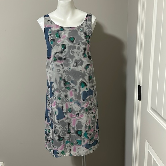 W118 by Walter Baker Multicolor watercolor print Sleeveless Dress Fully Lined XS - Picture 1 of 9